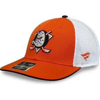 Шапка извита тракер оранжев снапбек Structured Mid-Crown на Anaheim Ducks NHL от Fanatics