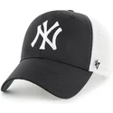 shapka-izvita-traker-cherna-snapbek-na-new-york-yankees-mlb-ot-47-brand