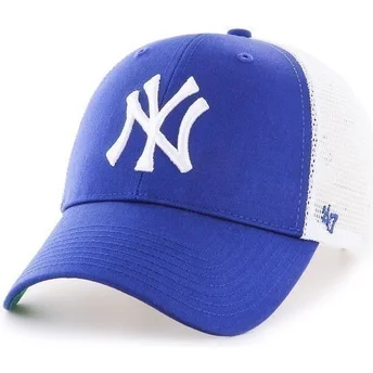 shapka-izvita-traker-sinya-snapbek-na-new-york-yankees-mlb-ot-47-brand