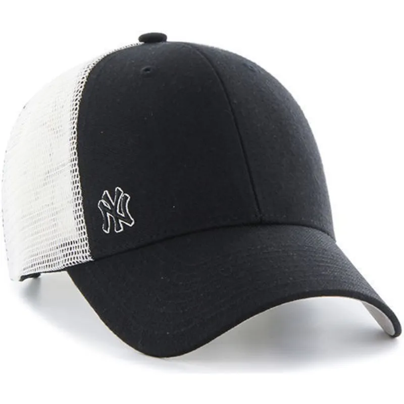 shapka-izvita-traker-cherna-snapbek-na-new-york-yankees-mlb-ot-47-brand