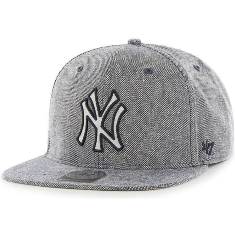 shapka-ploska-tmnosin-snapbek-tejido-vaquero-na-new-york-yankees-mlb-ot-47-brand