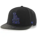 shapka-ploska-cherna-snapbek-na-los-angeles-dodgers-mlb-ot-47-brand