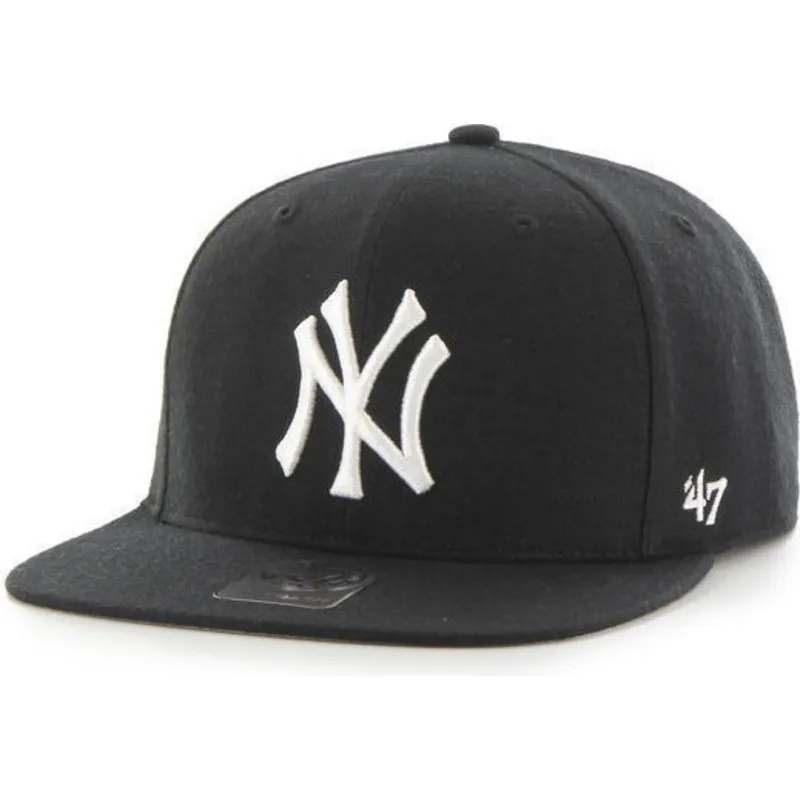 shapka-ploska-cherna-snapbek-lisa-na-new-york-yankees-mlb-ot-47-brand shapka-ploska-cherna-snapbek-lisa-na-new-york-yankees-mlb-ot-47-brand
