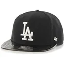 shapka-ploska-cherna-snapbek-brillante-na-los-angeles-dodgers-mlb-ot-47-brand