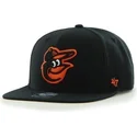 shapka-ploska-cherna-snapbek-lateral-na-baltimore-orioles-mlb-ot-47-brand