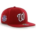 shapka-ploska-chervena-snapbek-lateral-na-washington-nationals-mlb-ot-47-brand