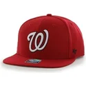 shapka-ploska-chervena-snapbek-lateral-na-washington-nationals-mlb-ot-47-brand