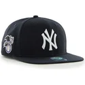 shapka-ploska-tmnosin-snapbek-lisa-lateral-na-new-york-yankees-mlb-ot-47-brand