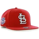 shapka-ploska-chervena-snapbek-lateral-na-st-louis-cardinals-mlb-ot-47-brand