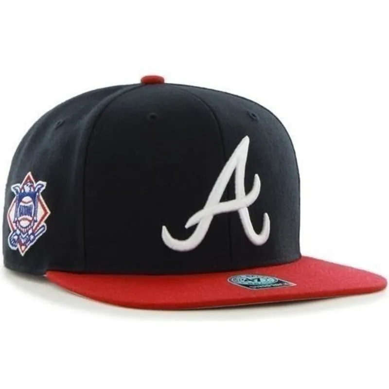 shapka-ploska-tmnosin-snapbek-na-atlanta-braves-mlb-ot-47-brand