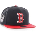 shapka-ploska-tmnosin-snapbek-na-boston-red-sox-mlb-ot-47-brand