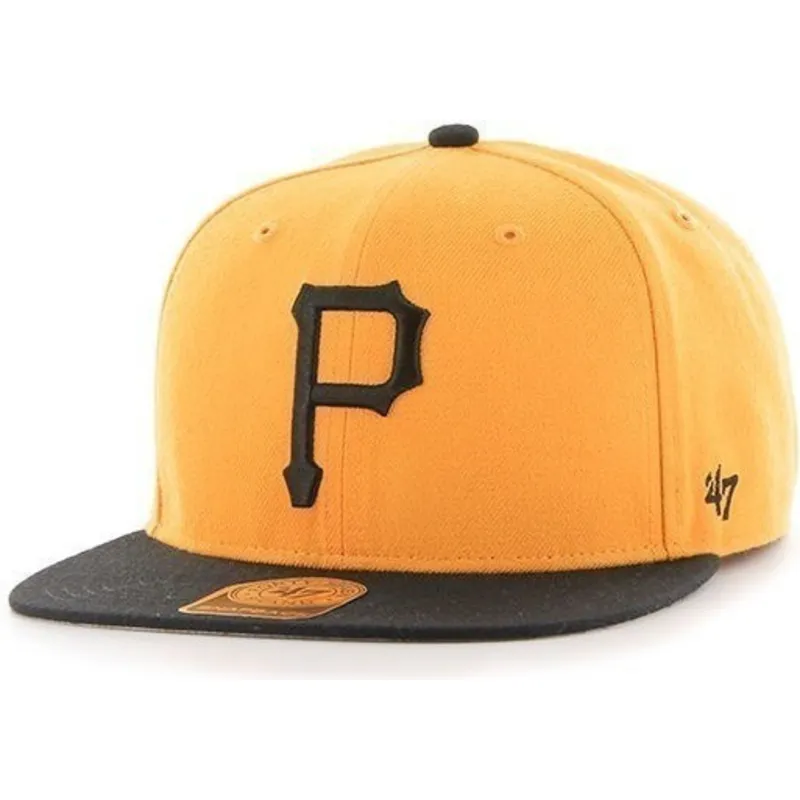 shapka-ploska-zhlt-snapbek-leteral-na-pittsburgh-pirates-mlb-ot-47-brand