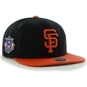 schwarze-snapback-cap-mit-flachem-schirm-und-seitlichem-mlb-san-francisco-giants-logo-von-47-brand