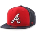 shapka-ploska-tmnosin-snapbek-lateral-na-atlanta-braves-mlb-ot-47-brand