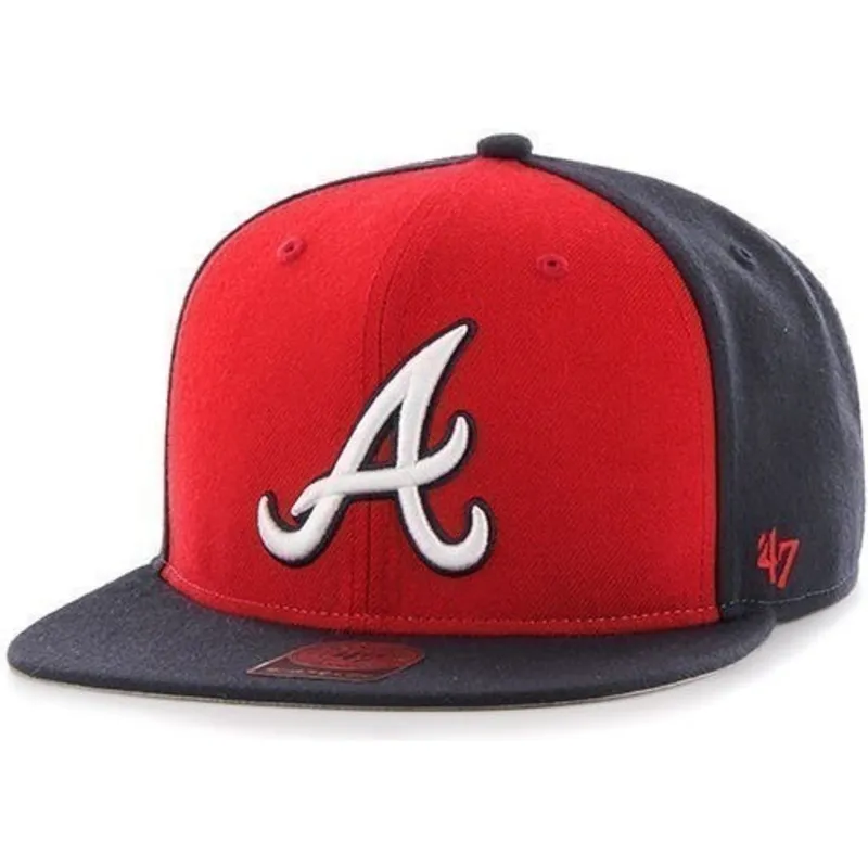 shapka-ploska-tmnosin-snapbek-lateral-na-atlanta-braves-mlb-ot-47-brand