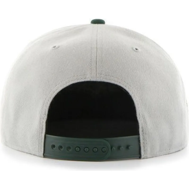shapka-ploska-siv-snapbek-lateral-na-oakland-athletics-mlb-ot-47-brand