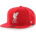 shapka-ploska-chervena-snapbek-lisa-grande-frontal-na-liverpool-football-club-premier-league-ot-47-brand