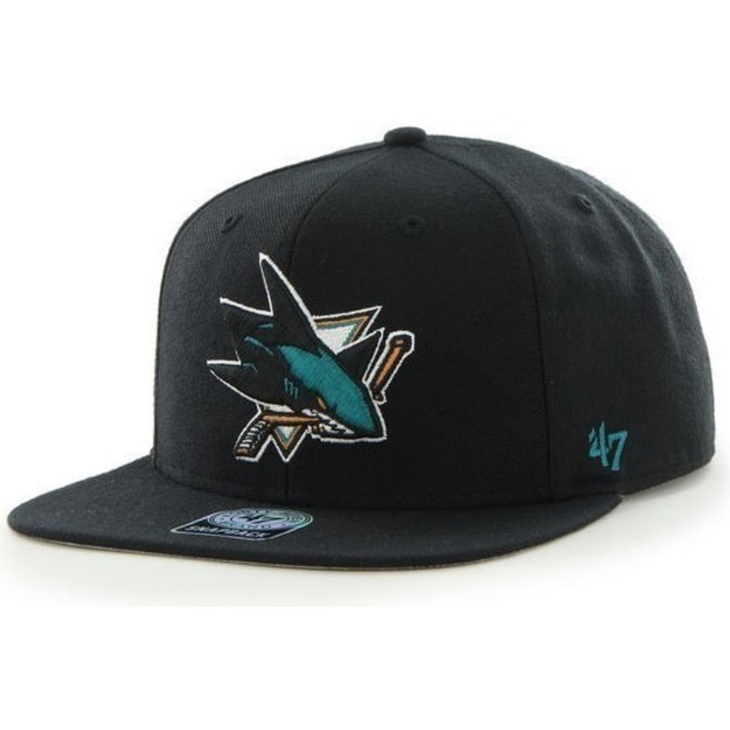 47-brand-flat-brim-nhl-san-jose-sharks-snapback-cap-schwarz-