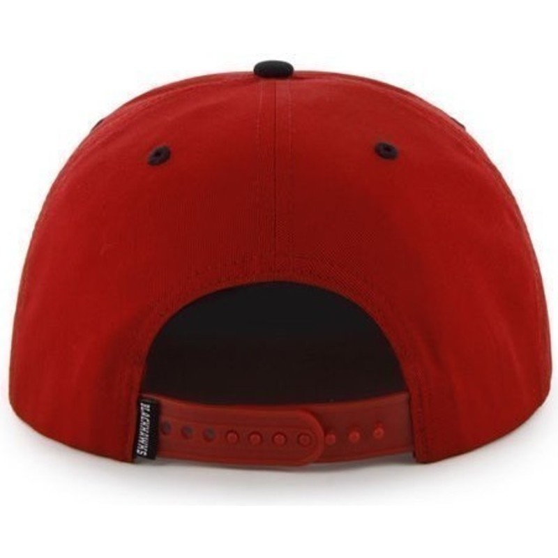 47-brand-flat-brim-nhl-chicago-blackhawks-smooth-snapback-cap-rot