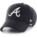 shapka-izvita-tmnosin-reguliruem-na-atlanta-braves-mlb-ot-47-brand