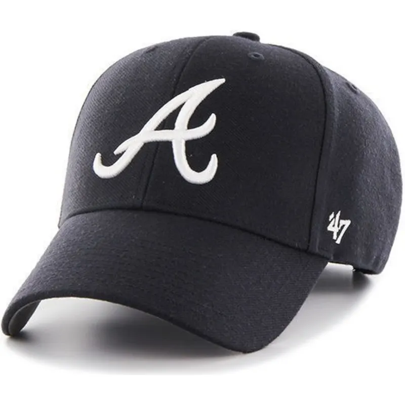 shapka-izvita-tmnosin-reguliruem-na-atlanta-braves-mlb-ot-47-brand