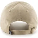 beige-kappe-mit-gebogenem-schirm-und-grossem-frontlogo-der-mlb-new-york-yankees-von-47-brand