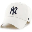 shapka-izvita-krem-reguliruema-frontal-grande-na-new-york-yankees-mlb-ot-47-brand