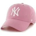 shapka-izvita-roza-reguliruem-na-new-york-yankees-mlb-ot-47-brand
