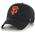 shapka-s-izvita-kozirka-cherna-s-golyamo-predno-logo-na-mlb-san-francisco-giants-ot-47-brand