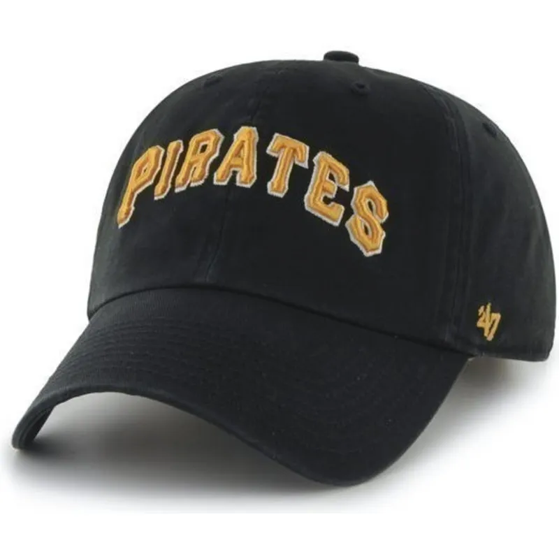 shapka-izvita-cherna-reguliruem-nombre-na-pittsburgh-pirates-mlb-ot-47-brand