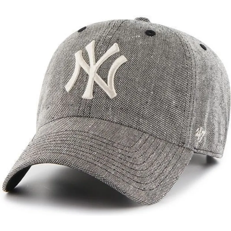 shapka-izvita-cherna-reguliruem-na-new-york-yankees-mlb-ot-47-brand