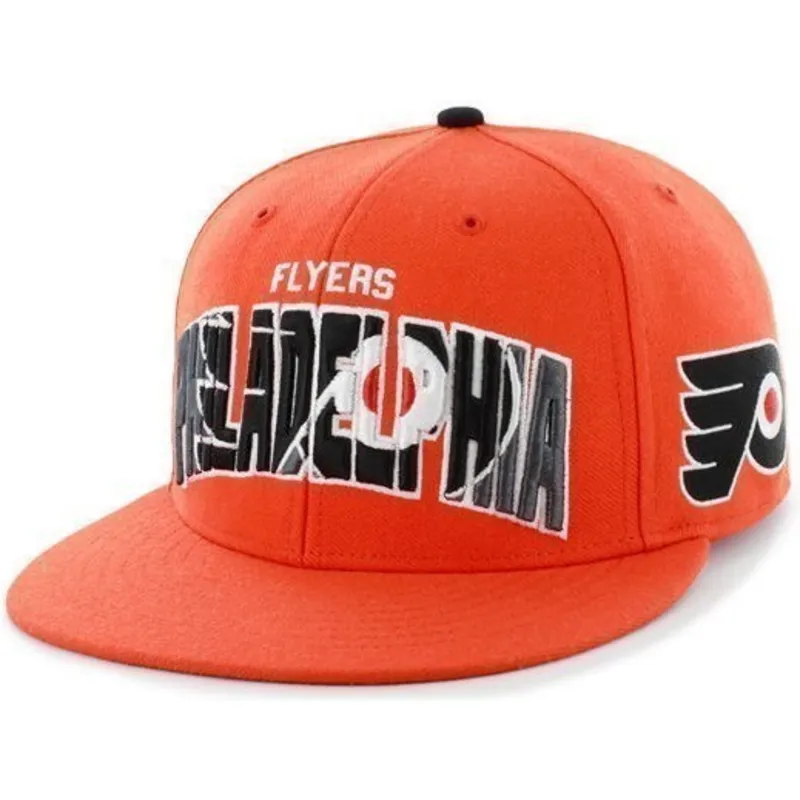 shapka-ploska-oranzhev-snapbek-na-philadelphia-flyers-nhl-ot-47-brand