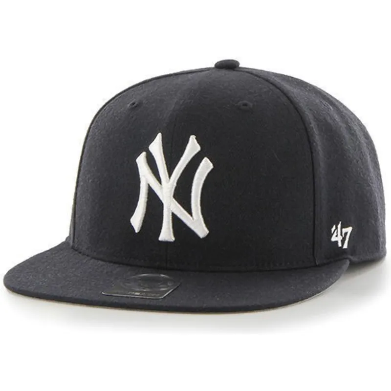 shapka-ploska-tmnosin-snapbek-za-deca-na-new-york-yankees-mlb-ot-47-brand