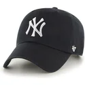 shapka-izvita-cherna-reguliruema-za-deca-na-new-york-yankees-mlb-ot-47-brand