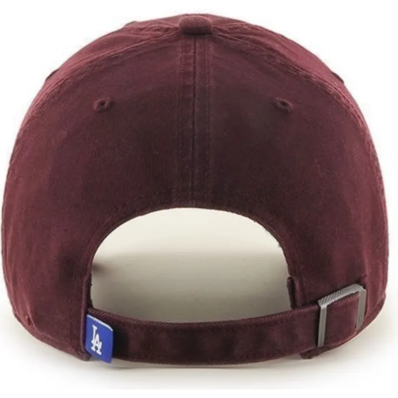 shapka-izvita-chervena-reguliruema-granate-na-los-angeles-dodgers-mlb-ot-47-brand