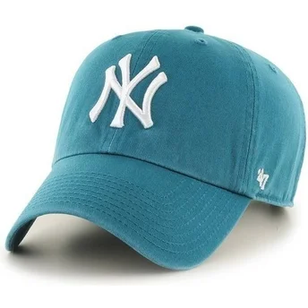 Шапка извита зелена регулируем azulado на New York Yankees MLB от 47 Brand