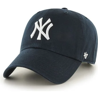 New York Yankees MLB Clean Up navyblå buet kasket fra 47 Brand