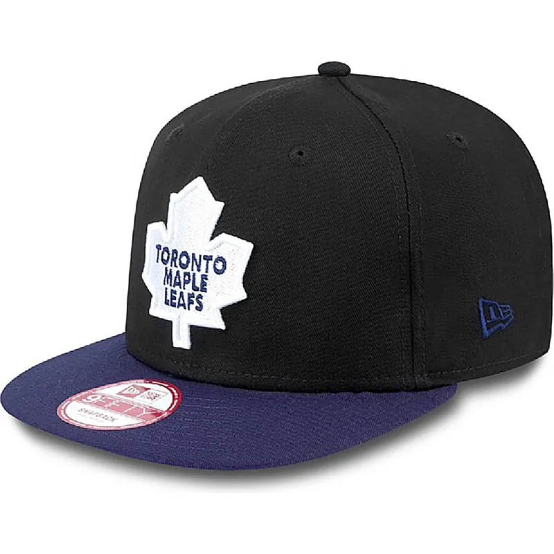 shapka-ploska-cherna-snapbek-9fifty-cotton-block-na-toronto-maple-leafs-nhl-ot-new-era
