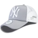 casquette-trucker-grise-clean-a-frame-new-york-yankees-mlb-new-era