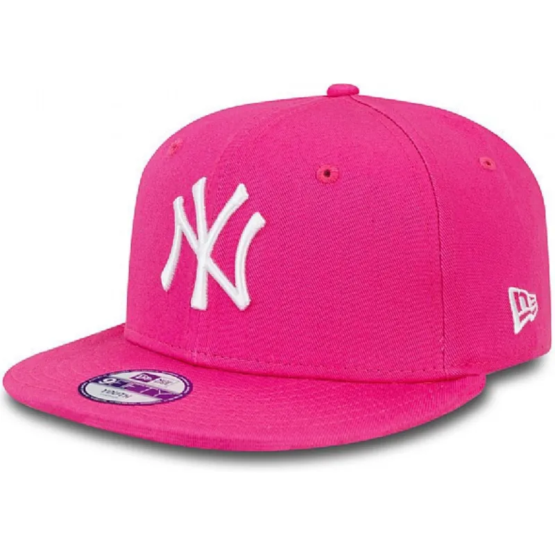 new-era-mlb-new-york-yankees-9fifty-essential-rosa-snapback-kappe-fur-kinder