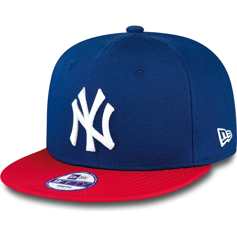 shapka-ploska-sinya-snapbek-za-deca-9fifty-cotton-block-na-new-york-yankees-mlb-ot-new-era